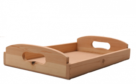 מגש סרגלי אורן